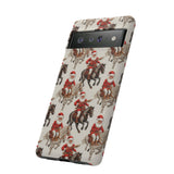 Cowboy Santa Embroidery Phone Case for iPhone, Samsung, Pixel