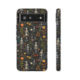 Mini Skeletons in Mystique Garden 3D Phone Case for iPhone, Samsung, Pixel Google Pixel 6 / Matte