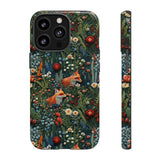 Botanical Fox Aesthetic Phone Case for iPhone, Samsung, Pixel