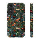 Botanical Fox Aesthetic Phone Case for iPhone, Samsung, Pixel