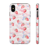 Dreamy Strawberry Cloud Phone Case - Pretty Pink Sky Protective Phone Cover for iPhone, Samsung, Pixel