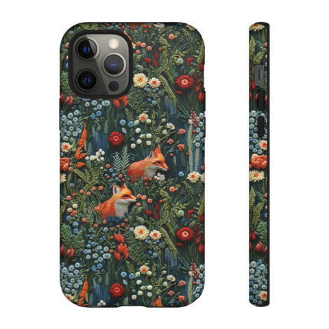 Botanical Fox Aesthetic Phone Case for iPhone, Samsung, Pixel