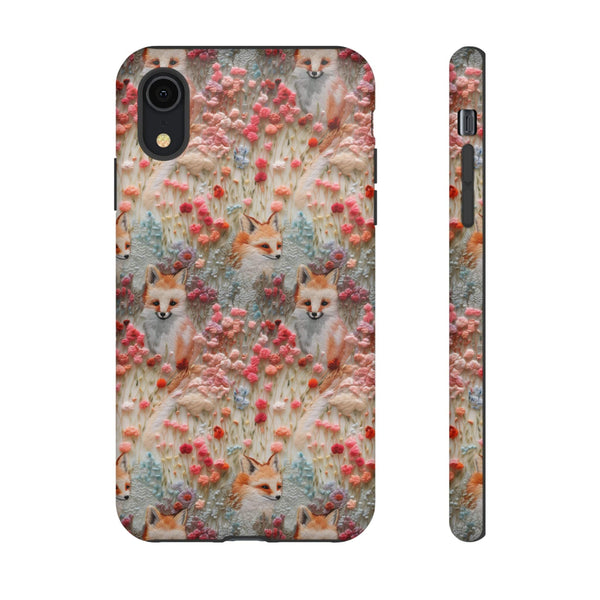 Cottagecore Fox 3D Aesthetic Phone Case for iPhone, Samsung, Pixel