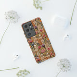 Skeletons in Bloom Garden 3D Aesthetic Phone Case for iPhone, Samsung, Pixel