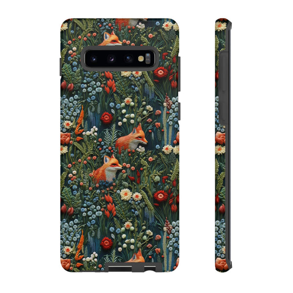 Botanical Fox Aesthetic Phone Case for iPhone, Samsung, Pixel