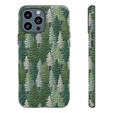 Christmas Forest 3D Aesthetic Phone Case for iPhone, Samsung, Pixel iPhone 13 Pro Max / Glossy