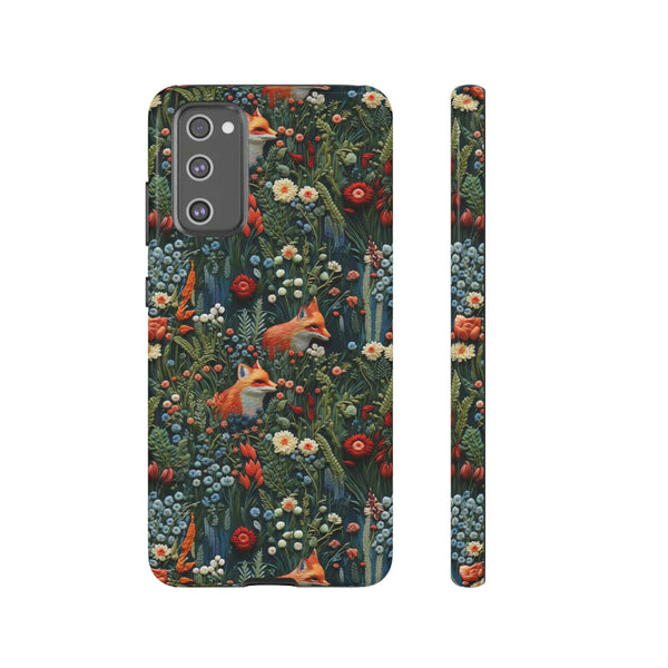 Botanical Fox Aesthetic Phone Case for iPhone, Samsung, Pixel