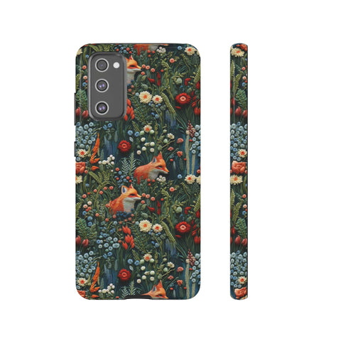 Botanical Fox Aesthetic Phone Case for iPhone, Samsung, Pixel