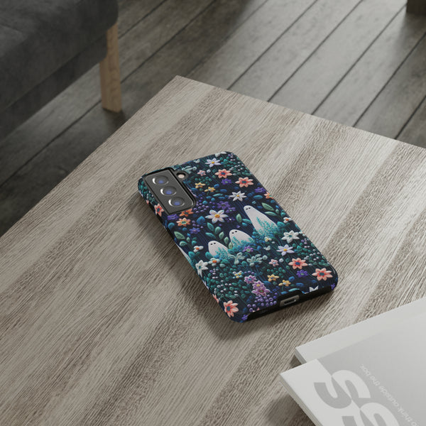 Ghosts in the Garden Aesthetic 3D Phone Case for iPhone, Samsung, Pixel