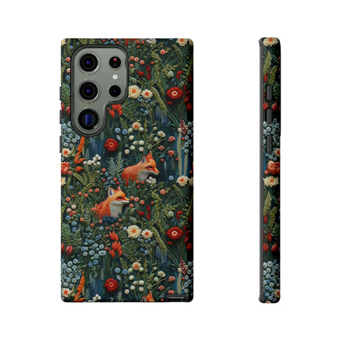 Botanical Fox Aesthetic Phone Case for iPhone, Samsung, Pixel