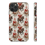 Cowboy Santa Embroidery Phone Case for iPhone, Samsung, Pixel iPhone 11 Pro Max / Glossy