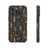 Mini Skeletons in Mystique Garden 3D Phone Case for iPhone, Samsung, Pixel iPhone 15 Pro Max / Matte