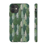 Christmas Forest 3D Aesthetic Phone Case for iPhone, Samsung, Pixel iPhone 11 / Glossy