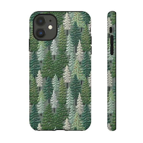 Christmas Forest 3D Aesthetic Phone Case for iPhone, Samsung, Pixel