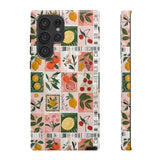 Fruit Stamps Collage Phone Case - Trendy Stickers Aesthetic Protective Phone Cover for iPhone, Samsung, Pixel