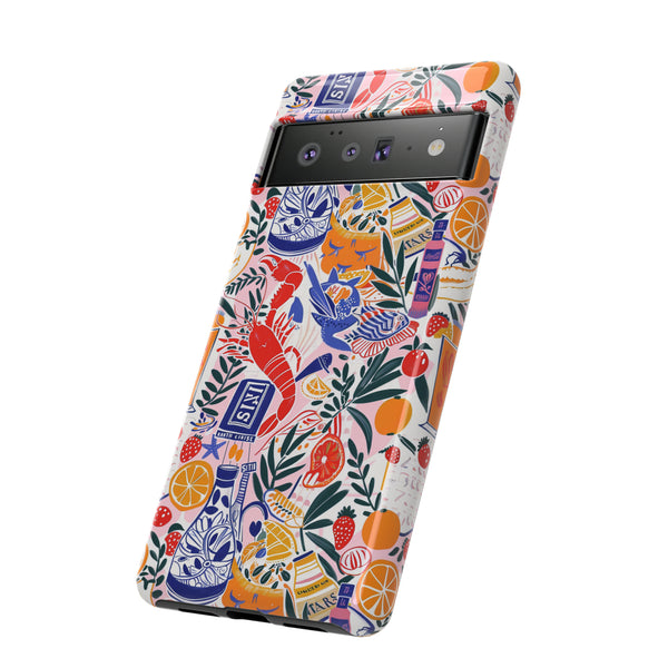 Sweet n Sour Collage Phone Case - Trendy Coastal Aesthetic Protective Phone Cover for iPhone, Samsung, Pixel