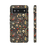 Magical Skull Garden Aesthetic 3D Phone Case for iPhone, Samsung, Pixel