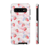 Dreamy Strawberry Cloud Phone Case - Pretty Pink Sky Protective Phone Cover for iPhone, Samsung, Pixel