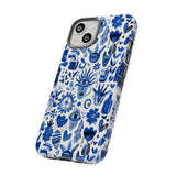 Blue State of Life Phone Case - Trendy Navy Blue Collage Protective Phone Cover for iPhone, Samsung, Pixel