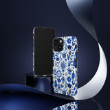 Blue State of Life Phone Case - Trendy Navy Blue Collage Protective Phone Cover for iPhone, Samsung, Pixel