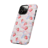 Dreamy Strawberry Cloud Phone Case - Pretty Pink Sky Protective Phone Cover for iPhone, Samsung, Pixel