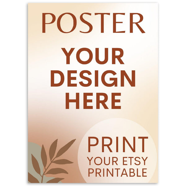 Custom Poster | Photo | Painting Printing, Print Your Design, Print Your Digital Download, Etsy Printable File Download Printing Services