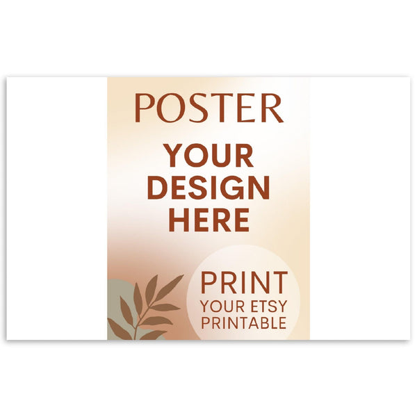 Custom Poster | Photo | Painting Printing, Print Your Design, Print Your Digital Download, Etsy Printable File Download Printing Services
