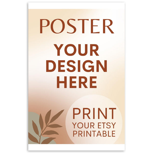 Custom Poster | Photo | Painting Printing, Print Your Design, Print Your Digital Download, Etsy Printable File Download Printing Services