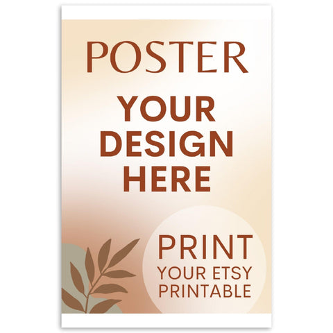 Custom Poster | Photo | Painting Printing, Print Your Design, Print Your Digital Download, Etsy Printable File Download Printing Services