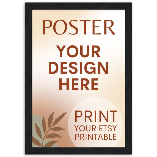 Custom FRAMED Poster | Photo | Painting Printing, Print Your Design, Print Digital Download, Etsy Printable File Download Printing Services
