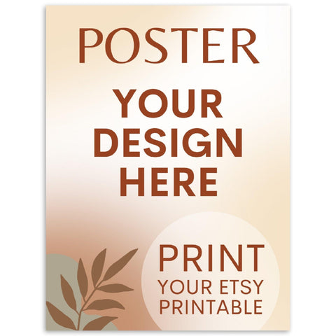 Custom Poster | Photo | Painting Printing, Print Your Design, Print Your Digital Download, Etsy Printable File Download Printing Services