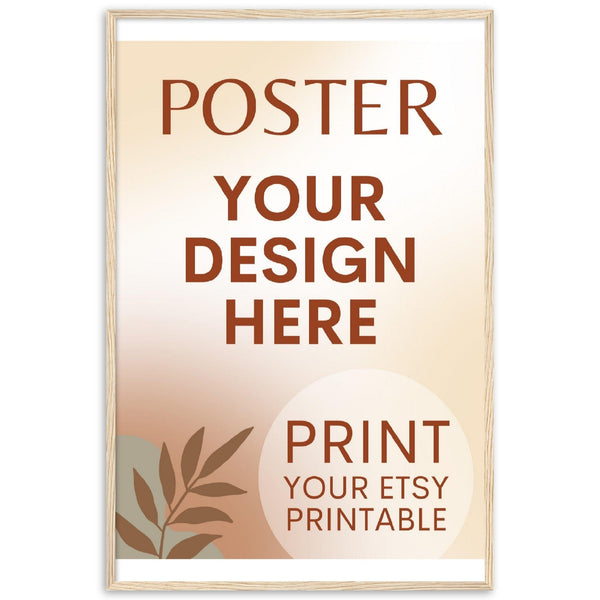 Custom FRAMED Poster | Photo | Painting Printing, Print Your Design, Print Digital Download, Etsy Printable File Download Printing Services