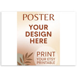 Custom Poster | Photo | Painting Printing, Print Your Design, Print Your Digital Download, Etsy Printable File Download Printing Services
