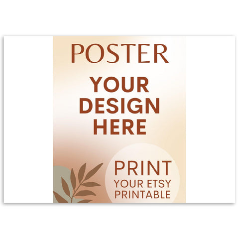 Custom Poster | Photo | Painting Printing, Print Your Design, Print Your Digital Download, Etsy Printable File Download Printing Services