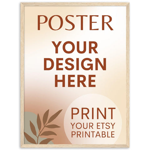 Custom FRAMED Poster | Photo | Painting Printing, Print Your Design, Print Digital Download, Etsy Printable File Download Printing Services