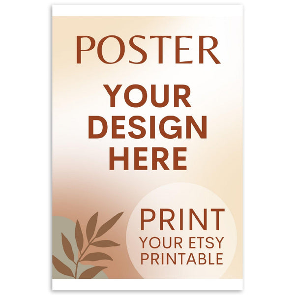 Custom Poster | Photo | Painting Printing, Print Your Design, Print Your Digital Download, Etsy Printable File Download Printing Services