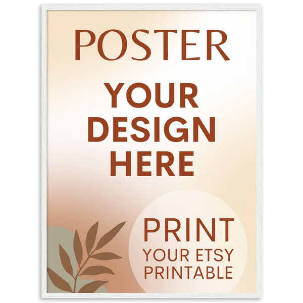 Custom FRAMED Poster | Photo | Painting Printing, Print Your Design, Print Digital Download, Etsy Printable File Download Printing Services