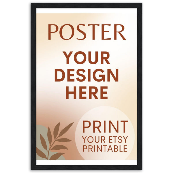 Custom FRAMED Poster | Photo | Painting Printing, Print Your Design, Print Digital Download, Etsy Printable File Download Printing Services