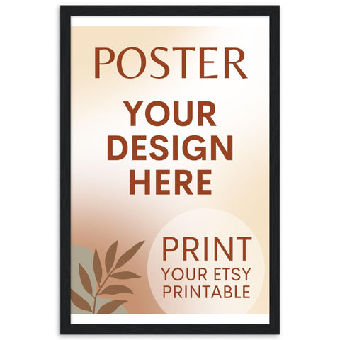 Custom FRAMED Poster | Photo | Painting Printing, Print Your Design, Print Digital Download, Etsy Printable File Download Printing Services