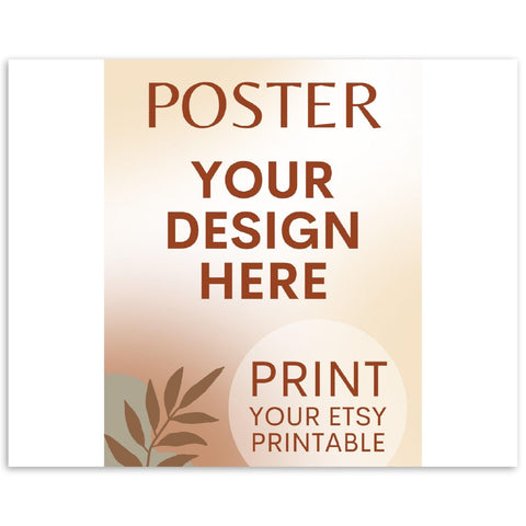 Custom Poster | Photo | Painting Printing, Print Your Design, Print Your Digital Download, Etsy Printable File Download Printing Services