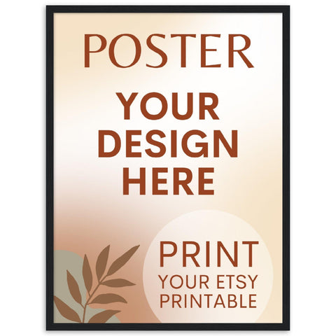 Custom FRAMED Poster | Photo | Painting Printing, Print Your Design, Print Digital Download, Etsy Printable File Download Printing Services