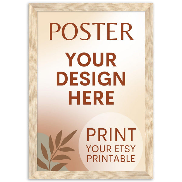 Custom FRAMED Poster | Photo | Painting Printing, Print Your Design, Print Digital Download, Etsy Printable File Download Printing Services