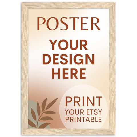 Custom FRAMED Poster | Photo | Painting Printing, Print Your Design, Print Digital Download, Etsy Printable File Download Printing Services