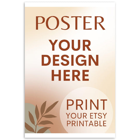 Custom Poster | Photo | Painting Printing, Print Your Design, Print Your Digital Download, Etsy Printable File Download Printing Services