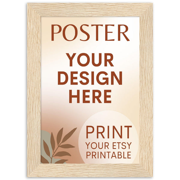 Custom FRAMED Poster | Photo | Painting Printing, Print Your Design, Print Digital Download, Etsy Printable File Download Printing Services