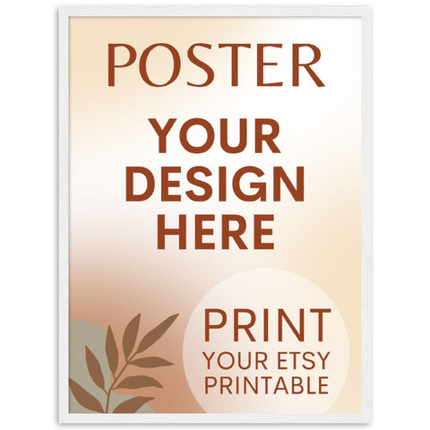 Custom FRAMED Poster | Photo | Painting Printing, Print Your Design, Print Digital Download, Etsy Printable File Download Printing Services