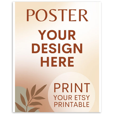 Custom Poster | Photo | Painting Printing, Print Your Design, Print Your Digital Download, Etsy Printable File Download Printing Services