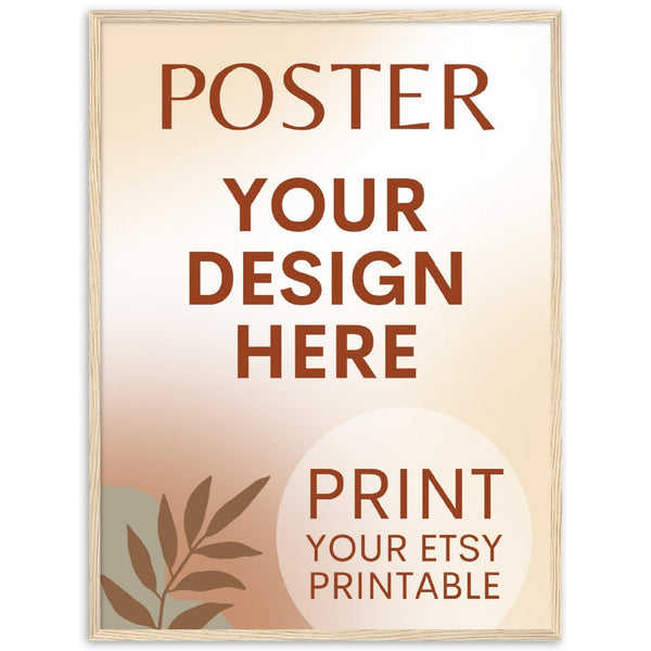 Custom FRAMED Poster | Photo | Painting Printing, Print Your Design, Print Digital Download, Etsy Printable File Download Printing Services