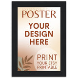 Custom FRAMED Poster | Photo | Painting Printing, Print Your Design, Print Digital Download, Etsy Printable File Download Printing Services