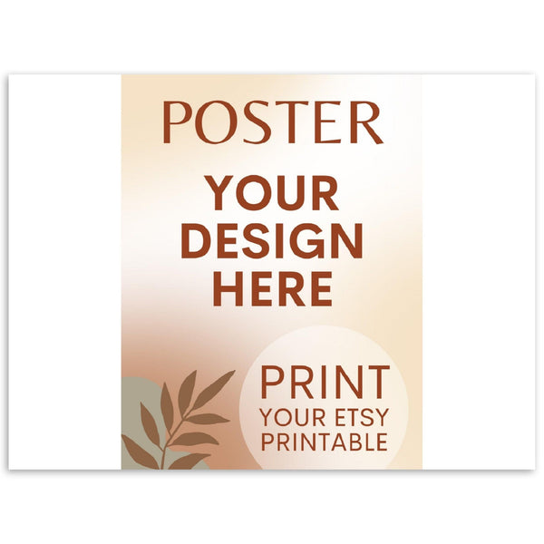 Custom Poster | Photo | Painting Printing, Print Your Design, Print Your Digital Download, Etsy Printable File Download Printing Services